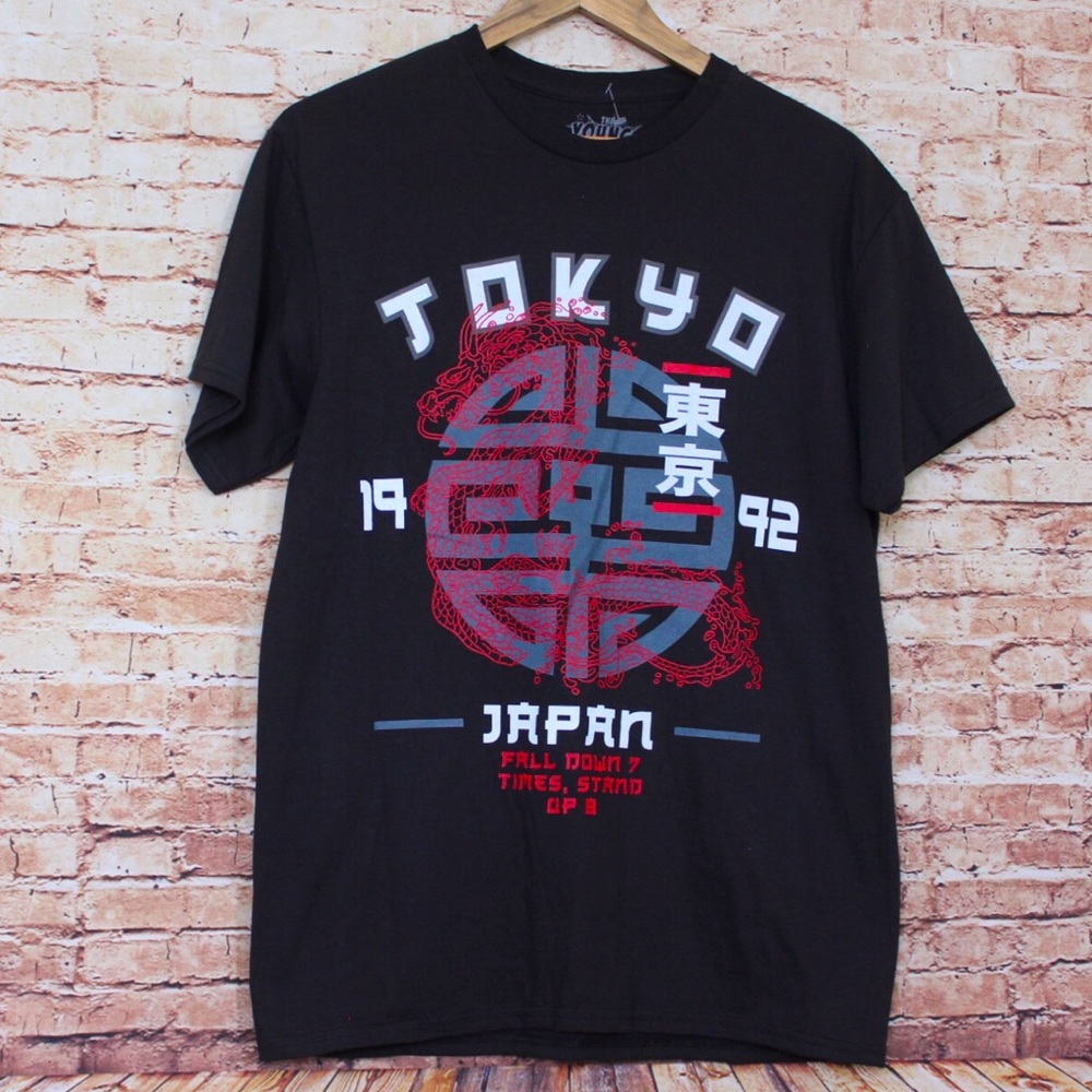 Tokyo Japan Fall Down 7 Times, Stand Up 8 Mens Tee